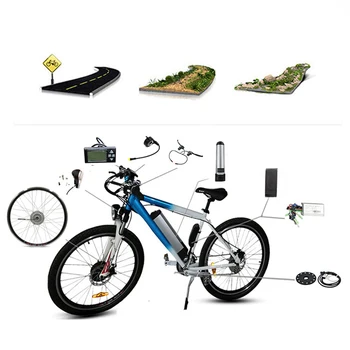 Jueshuai Biciclete Electrice Kit de Conversie 36V 250W 350W 500W Butuc Spate Motor Roata 26inch bicicleta LCD/LED 10A 12A Sticla Baterie