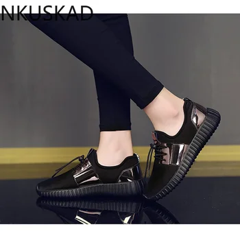 Moda pentru Femei Adidași Paillette Pantofi Femei Apartamente Mesh pentru Femei Pantofi Casual de Dimensiuni Mari 42 Brand Adidași Negri, Pantofi de Aur