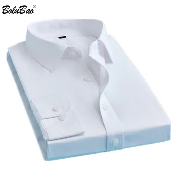 BOLUBAO Brand Barbati Casual, Camasi Moda Tricou de Culoare Solidă Maneca Lunga Slim Fit Afaceri Shirt Mens Îmbrăcăminte de sex Masculin Tuxedo Shirt