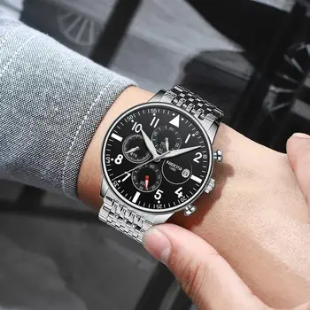 Ceasuri barbati NIBOSI Top Brand de Lux Cronograf Sport Cuarț Ceas Masculin Casual, de Oțel rezistent la apă Ceas Relogio Masculino