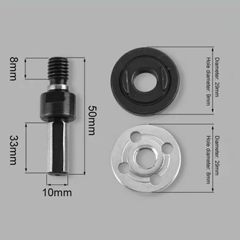 5 Buc 6mm/10 mm Burghiu Electric Polizor unghiular biela pentru Tăiere Disc de slefuire Roata Adaptor L9