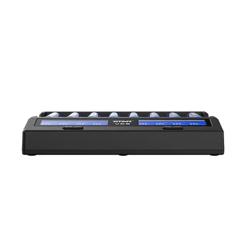 Cele mai noi XTAR VC8 Încărcător de Baterie Display LCD Incarcator XTAR VC8=VC4+VC4S QC3.0 Încărcare Rapidă 26650 21700 20700 Baterie 18650
