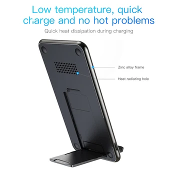 Baseus 10W 2/3-Bobine Qi Wireless Charger Pentru iPhone 11 Pro Max Xr Samsung S9 S10 Încărcare Rapidă Wireless Tampon de Andocare Dock Station