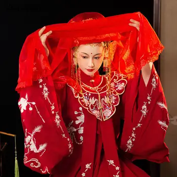 Stil Tradițional Chinezesc Hanfu Rochie Femei Oriental Elegant Retro Dinastiei Tang Fairy Rochii De Mireasa Vechi Costume Printesa