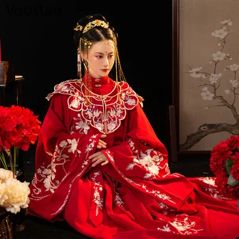Stil Tradițional Chinezesc Hanfu Rochie Femei Oriental Elegant Retro Dinastiei Tang Fairy Rochii De Mireasa Vechi Costume Printesa