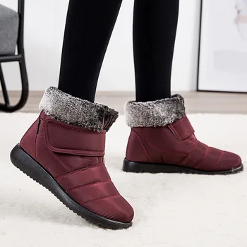 Pantofi De Iarna Pentru Femei Stil Retro Glezna Cizme Femei Pantofi Pentru Femeie Cizme De Iarna Cârlig & Bucla Doamnelor Pantofi De Botines Mujer 2020