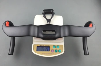 Complet din Fibră de Carbon Integrat Bicicleta Ghidon UD Drum cu Bicicleta Vântul Rupe Îndoit Bara Cu Calculator Titular de 31.8 mm, Negru