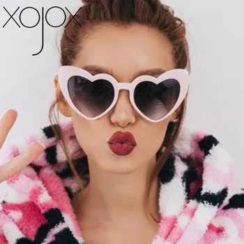 XojoX Dragoste-inima ochelari de Soare Drăguț ochi de Pisica Sexy Ochelari de Soare Petrecere de Stradă Trage Personalitate Nuante UV400