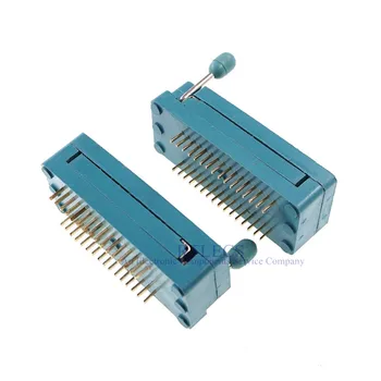 Test Tool IC BAIE ZIF ZIP Socket 32 Pin Pitch 1.78 mm 1.778 Press-Fit Dual Distanța între rânduri de 10,16 mm 0.4