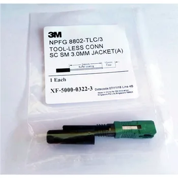 De bună Calitate 100BUC 3M SC APC 8802-TLC/3 Fibra Optica Rapid Conector de fibra optica Singlemode SC quick conector