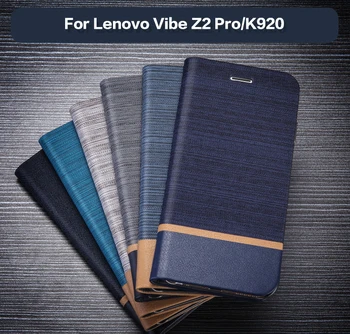 Afaceri Pu Caz Din Piele Pentru Lenovo Vibe Z2 Pro Flip Caz Moale Tpu Silicon Capacul Din Spate Pentru Lenovo K920 Card Slot Book Caz