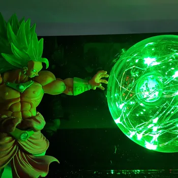 Dragon Ball Z Goku VS Broly Scena Anime Dragon Ball Super-Figurina Jucarie Figurine DBZ Super-Saiyan Lumină Led-uri