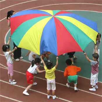 Copii Copil Jucărie Sport Grădiniță de Dezvoltare în aer liber Rainbow Umbrelă Parasuta Jucărie Sari-sac Juca Jucărie Dia 2M