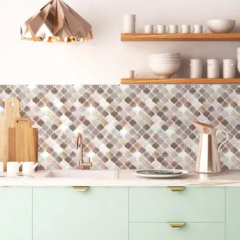 Vividtiles placi de Mozaic perete coji de fructe și stick adeziv autocolante DIY baie bucatarie de perete autocolant 3D vinil-(1 foaie)