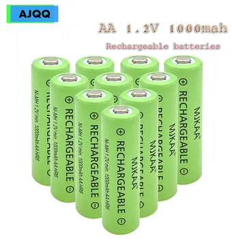 Prețul de fabrică 12 BUC. Ieftine AA de 1000 mAh 1.2 V Ni-MH baterie reîncărcabilă pentru jucării, mașini electrice de control de la distanță