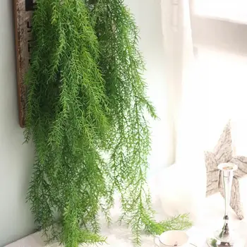 Plante artificiale real atingeți pin Fals planta ac agățat de viță de vie de simulare pleacă de acasă petrecerea de nunta verde de plante decor de perete