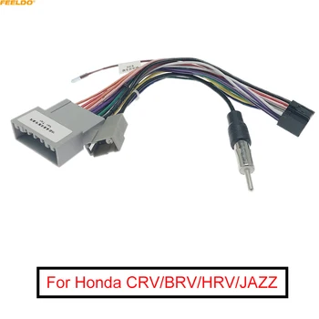FEELDO Car Audio DVD Player 16PIN Android Cablu de Alimentare Adaptor Pentru Honda CRV/BRV/CRO/JAZZ Radio Cablaj