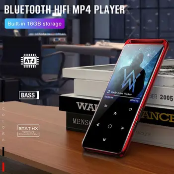 BENJI M6 Bluetooth HiFi MP3 Player Touch Screen 16GB Portable Audio Walkman Cu Radio FM EBook MP3 Înregistrare Video Music Player