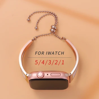 Femeile Trupa pentru Apple Watch 38mm 42mm 40mm 44mm Curea din Otel Inoxidabil de Moda Brățară de Metal correa iWatch Seria 5 4 3 2 1