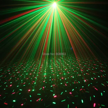 ESHINY la Distanță R&G Laser 4Patterns Proiector DJ Petrecere Efect de Lumina de Dans Disco Bar Casă de Vacanță Cafea Crăciun Spectacol de teatru L20N7