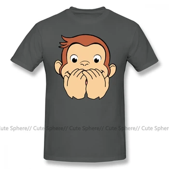 Curious George T Shirt George Nici Gura T-Shirt De Pe Plajă Masculin Tricou Supradimensionat Distracție 100 Bumbac Maneca Scurta Tricou De Imprimare