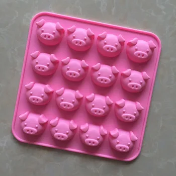 Tort 3D Silicon Decorare Mucegai de Porc, produse de Patiserie de Copt Tava de Instrumente pentru Fondant Bomboane Săpun Gheață Ciocolată Mucegai Formă de a Face Bakeware