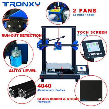 XY-2 Pro 3D Printer 3d принтер Kit Montaj Rapid 255*255mm Auto Nivelare a Relua Imprimarea cu Filament de a Alerga Afară de Detectare
