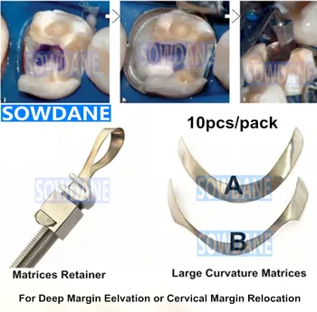 Dentare Tofflemire Matricea de Adânc Marja de Altitudine Mare Curbură Matrici de Fixare a Secțiunii Conturat Matrice dentare Material