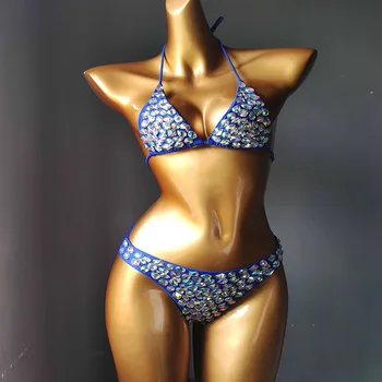 2020 venus, vacanta, stras diamond set de bikini sexy pentru femei, costume de baie push up beachwear