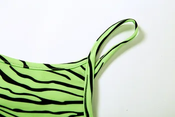 Curele De Spaghete Camis Sexy Stripe Print Crop Top De Sex Feminin Low Cut Camis Vara Femei Fără Mâneci Leopard Harajuku Bretele Topuri