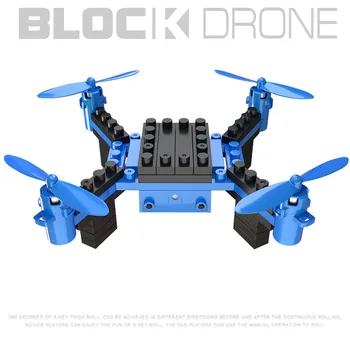 2.4 G DIY Blocuri Drone(6 Axe Gyro) cu HD wifi camera FPV RC Drone Model de copii de asamblare jucărie de învățământ stil nou