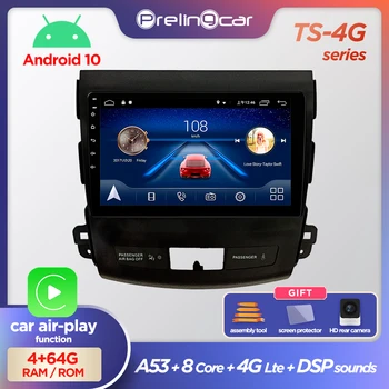 Prelingcar Pentru Mitsubishi Outlander xl 2 peugeot 4007Car Radio Multimedia Player Video de Navigare GPS Android10.0 DSP tabloul de bord