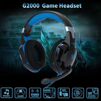 G2000 3.5 mm USB Anulare a Zgomotului Căști Căști Căști HIFI Stereo Căști de Gaming Headset Pentru PUBG Cu Microfon