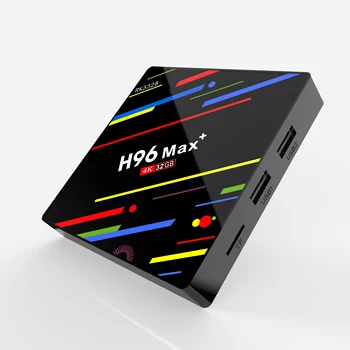 H96-MAX-Plus-smart-4K-Android-8-1-4GB-32GB-64GB-RK3328-Quad-core-wifi-TV-Cutie de Control Vocal USB 3.0 2.4 G/5G WiFi HDMI Media