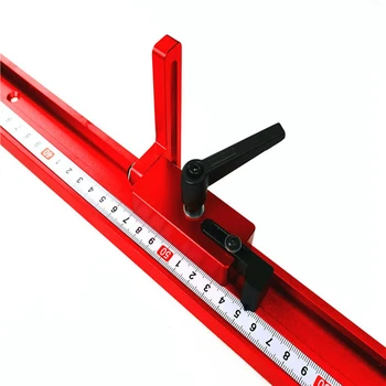 3Type 60cm/80cm /100cm 45 Tip Standard Roșu Aliaj T-track DIY pentru prelucrarea Lemnului T-slot Mitra Urmări/Slot Jig Dispozitiv de Instrumente 1BUC