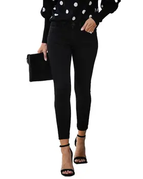 De Vânzare la cald pentru Femei Blugi de Moda Casual Elastic Slim Blugi Denim Glezna-Lungime Pantaloni de Creion S-2XL picătură de transport maritim