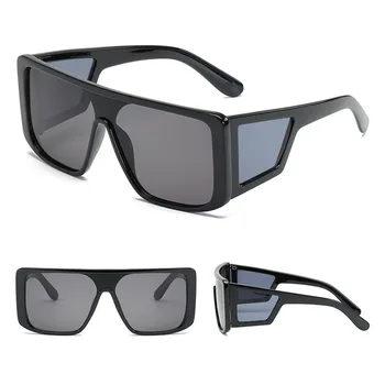 Supradimensionate Cadru Pătrat ochelari de Soare Barbati Femei de Lux, O Lentilă Oglindă Ochelari de Soare Călătorii Beach UV400