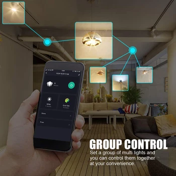 WiFi Inteligent Bec E27 B22 RGB LED Lampă Estompat cu Viață Inteligentă APLICAȚIA Control Vocal pentru Google Home/Alexa/Homekit/Siri/Smart