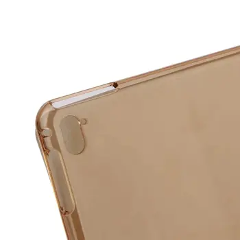 2018 Fierbinte Ultra Slim Smart din Piele PU Caz Clar de Plastic Pentru apple iPad Pro 9.7 inch Comprimat de mătase Transformatoare de Coperta +stylus+folie