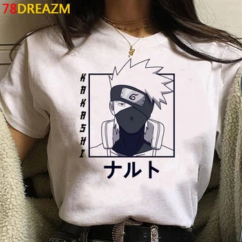 Naruto Akatsuki Sasuke Itachi haine de vara barbati top kawaii harajuku kawaii tricou alb cuplu haine plus dimensiunea