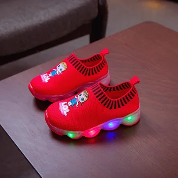 LOL Surpriză Papusa Primăvara Și Toamna Printesa Singur Pantofi Pantofi de Lumină Pantofi pentru Copii Pantofi de Lumină LED-uri de Lumină Pantofi