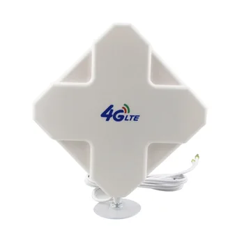 Hi-Gain 3G 4G LTE în aer liber 28dBi Direcționale de Bandă Largă MIMO Antena 700-2700MHz 3 metri RG174 Panoul de Antenă