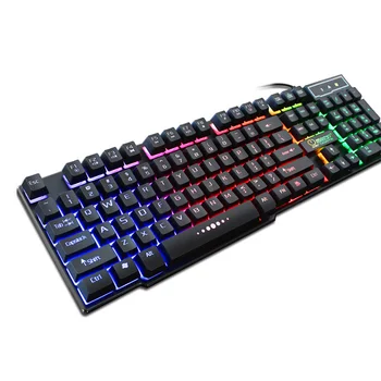Coolcold prin cablu usb tastatură mecanică sentiment 104 taste tastatură de gaming impermeabilă cu iluminare din spate teclado mecanico