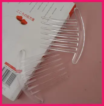 10BUC 8.5 cm*10.5 cm culori Asortate Câmpie Mare 7teeth Plastic Piepteni pentru păr Lung Manual diy accesorii de par,