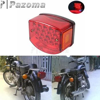 Motocicleta Reflexiv Obiectiv Roșu LED-uri de 12V din Spate, Coada de Lumină de Frână Integrat de Înmatriculare Lampă pentru Minsk 125cc Carpați 50cc