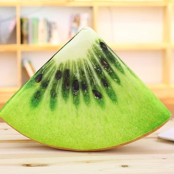 Simulare creatoare fructe burete umplute pepene verde, kiwi perna de vară de pluș alimente pentru copii