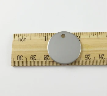 1000pcs/Lot DIY Sunet de Argint Rotund din Oțel Inoxidabil Gol Ștanțare Pandantive Bijuterii Componentă de Companie Personalizat Tag-uri