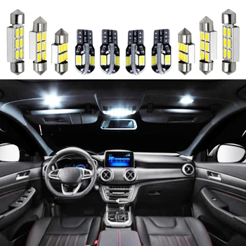 10 Becuri Albe LED-uri Auto Hartă plafoniera de Interior Kit potrivit Pentru Mazda CX-5 2013-2017 2018 2019 CX5 Portbagaj Plafon Lampa plăcuței de Înmatriculare