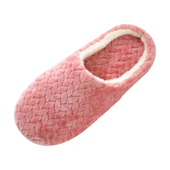 Femei Papuci De Interior De Pluș Cald Iubitorii De Casa Papuci De Casă Anti-Alunecare Toamna Iarna Pantofi De Femeie De Casa Podea Moale Slient Diapozitive