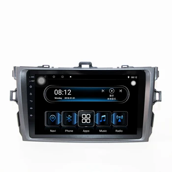 1din IPS stereo auto radio 8core RAM4G+ROM64G Player Multimedia pentru toyota 2006 2007 2008-2013 cu CarPlay 4G DSP BT navigare